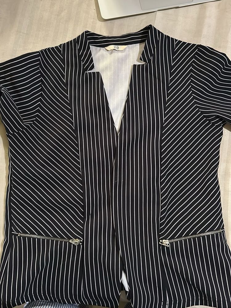 Black Striped Blazer SALE
