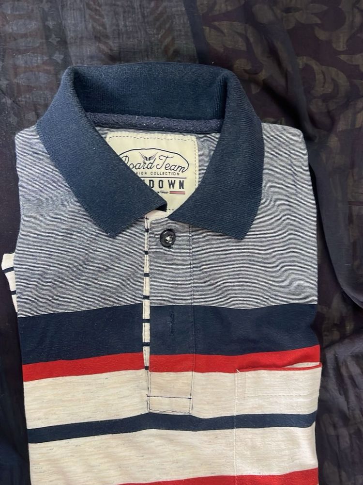 Striped Polo T-Shirt