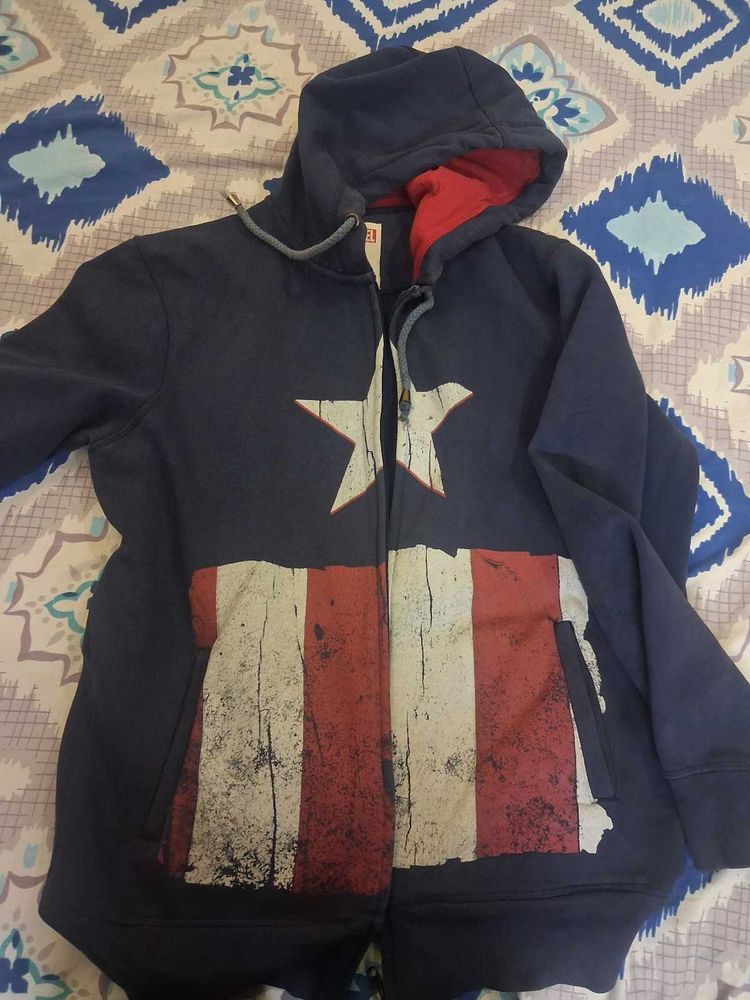 Captain America Zip-Up Hoodie