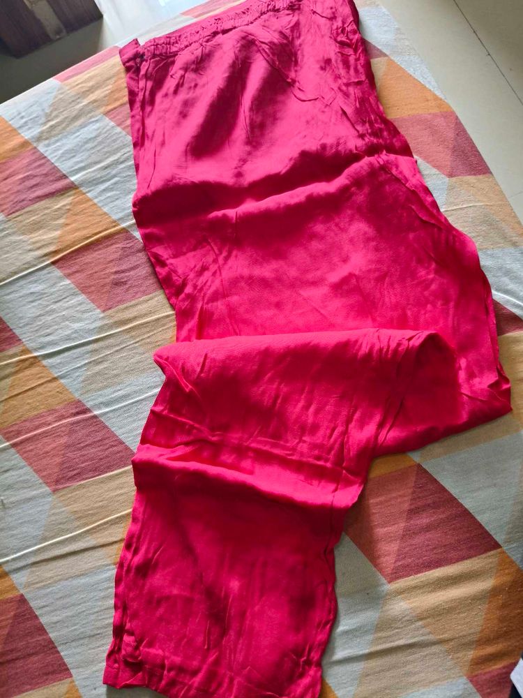 combo Vibrant Pink Palazzo Pants