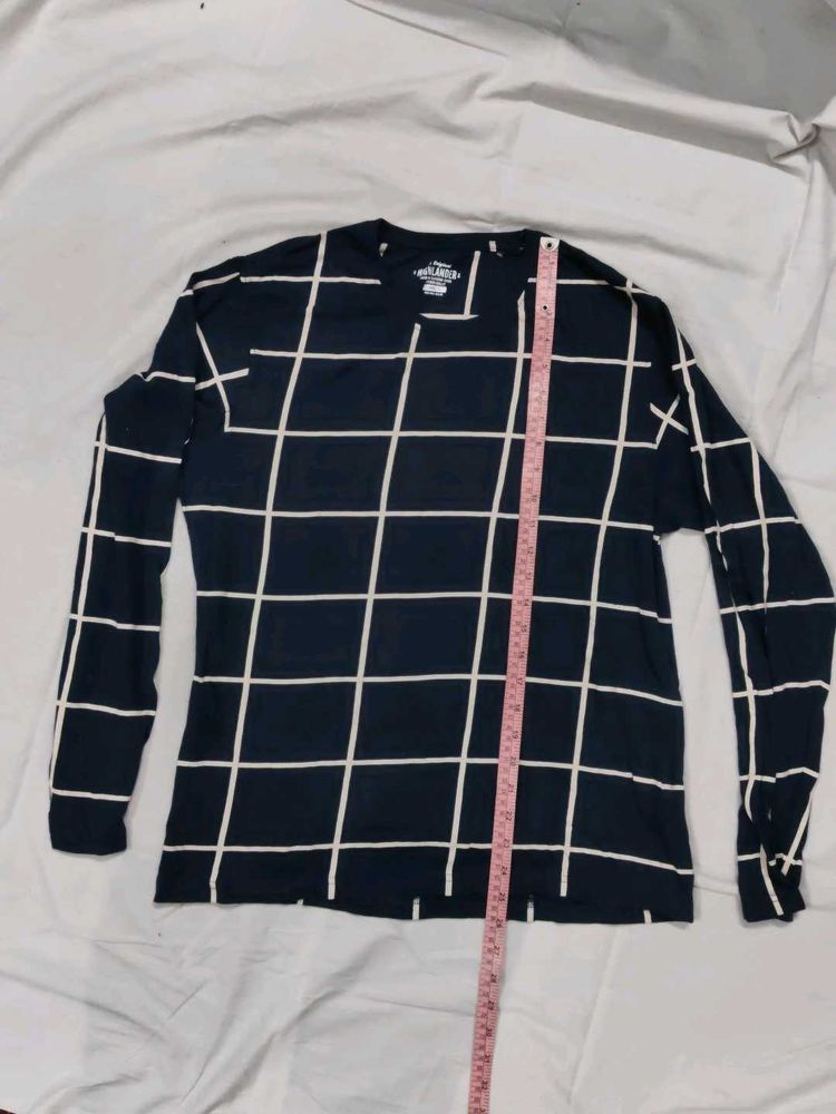 Checkered Long Sleeve T-Shirt