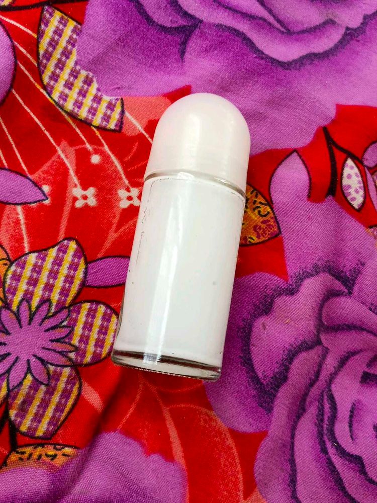 Empty bottle White Roll-On Deodorant