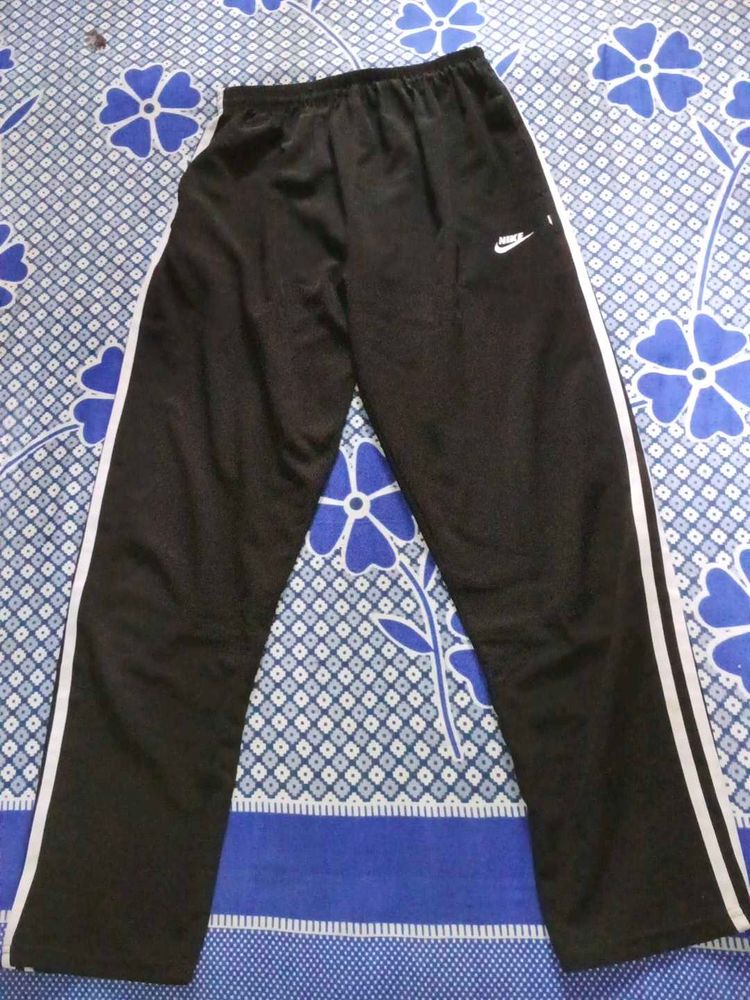 Nike Black Track Pant | White Stripe | ₹110 Only