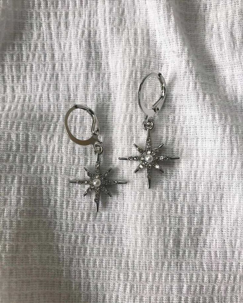 Sparkling Star Dangle Earrings