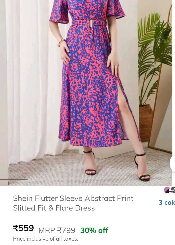 Shein Flutter Sleeve beautiful  Dress