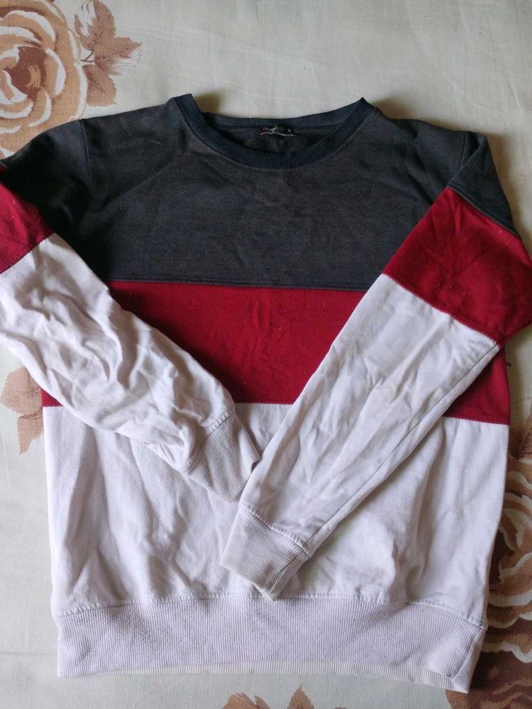 Color Block Crewneck Sweatshirt