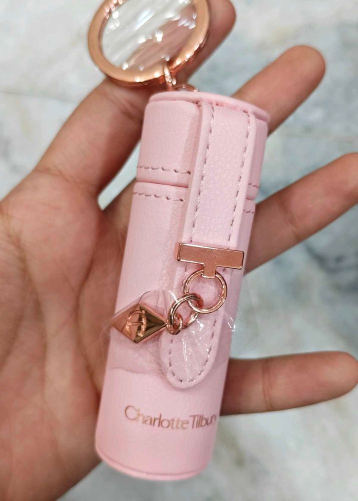 Charlotte Tilbury Lipstick Case Keychain