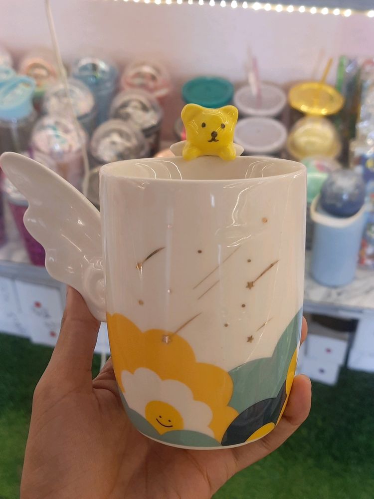 Angel Teddy Coffee Mugs