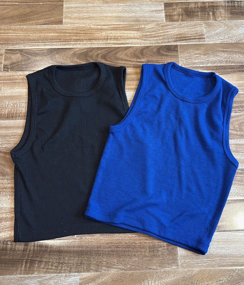 Ribbed Tank Top Set