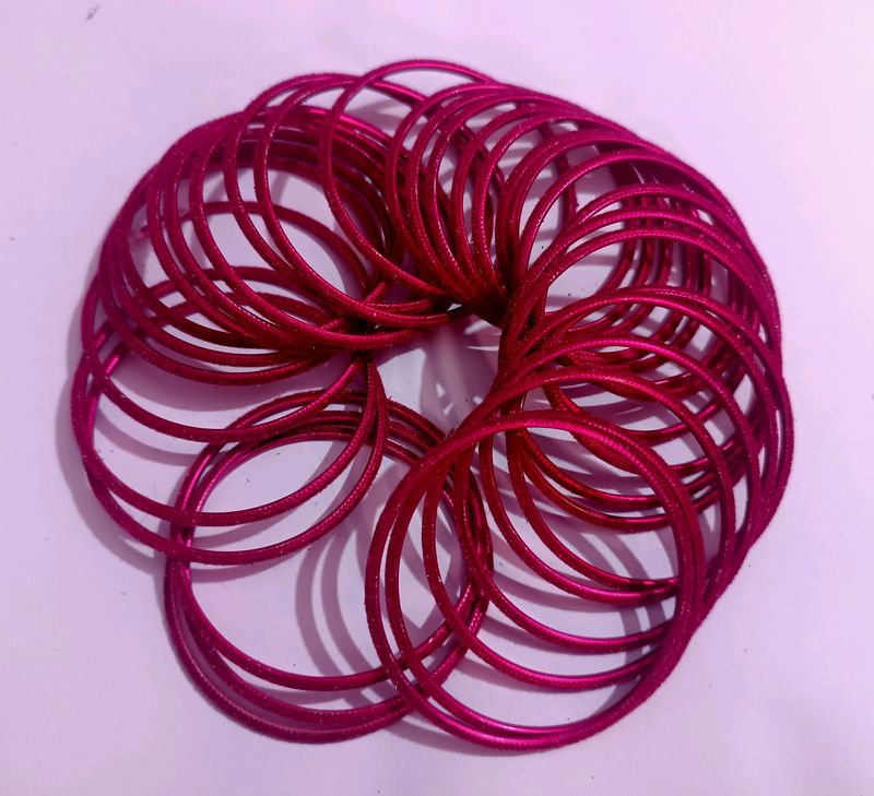 Maroon Velvet Bangles