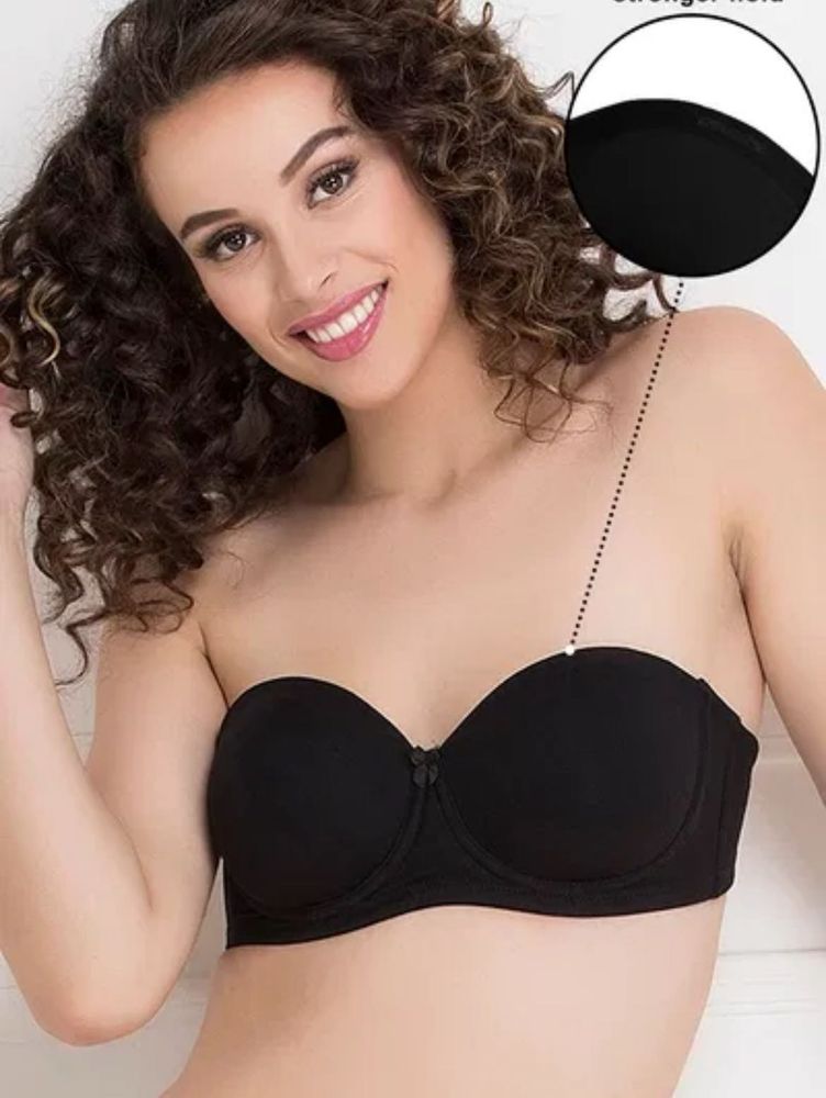 Black Strapless Bra