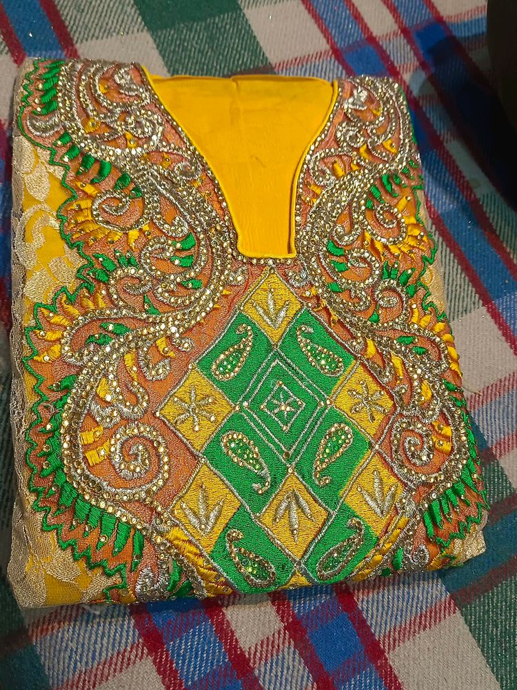 Yellow Net Suit