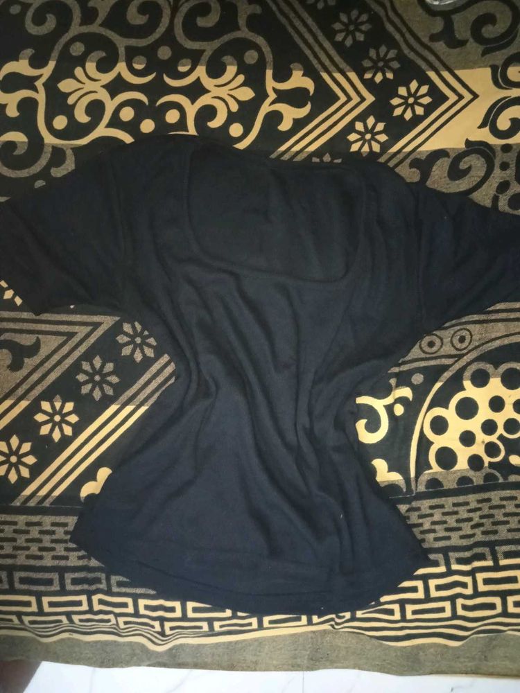 Basic Black Ribbed Top