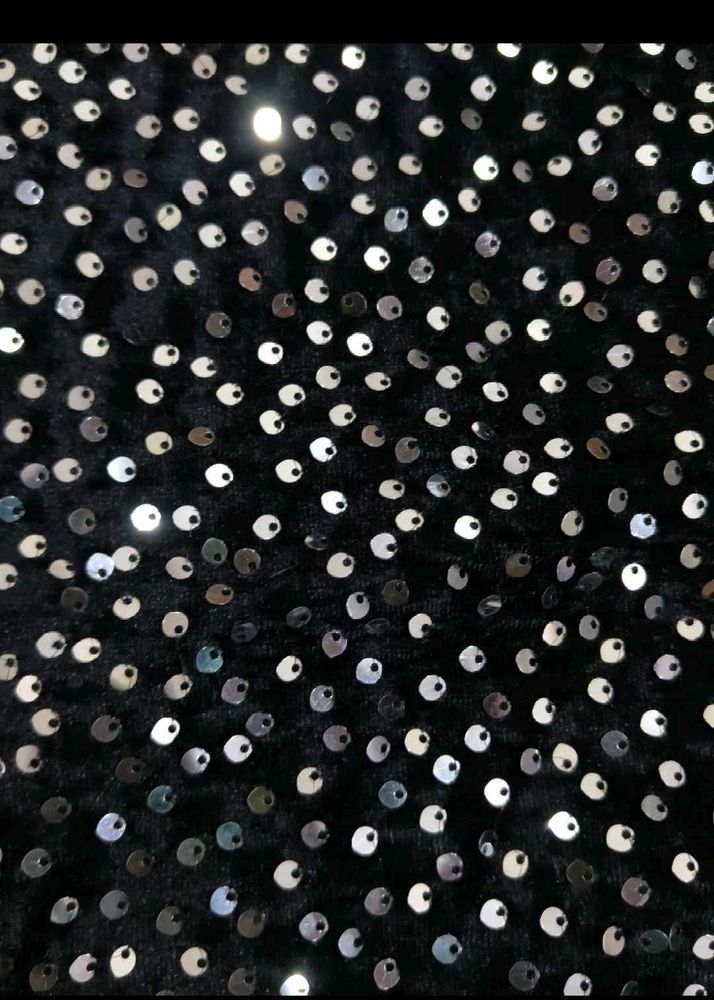 Sparkling Sequin Embellished blouse fabric