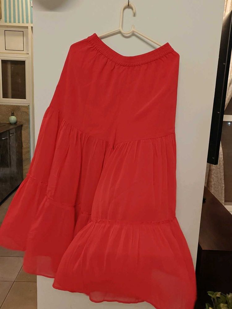 Vibrant pink flair palazzo