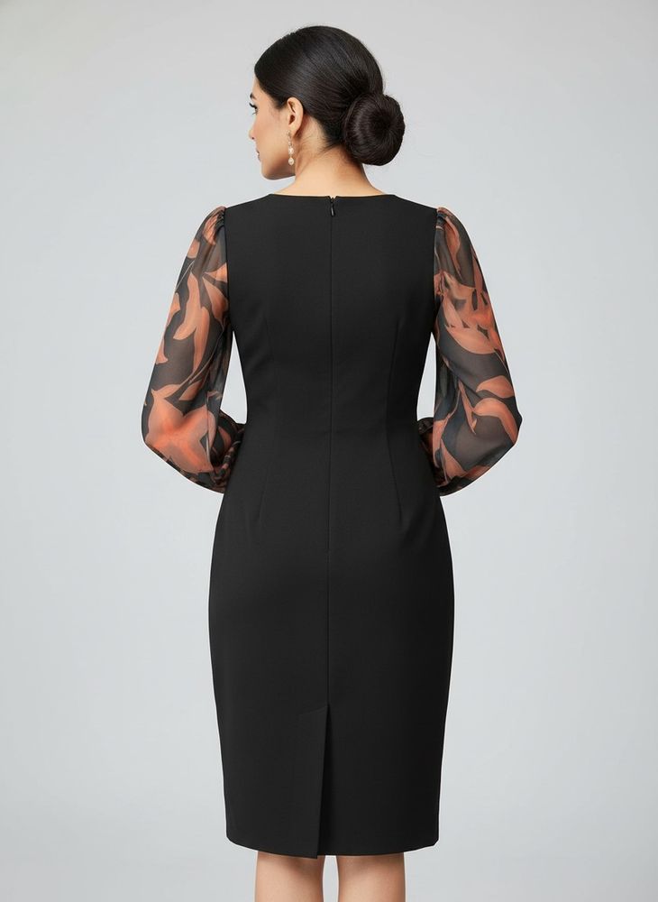 Elegant Black Sheath Dress