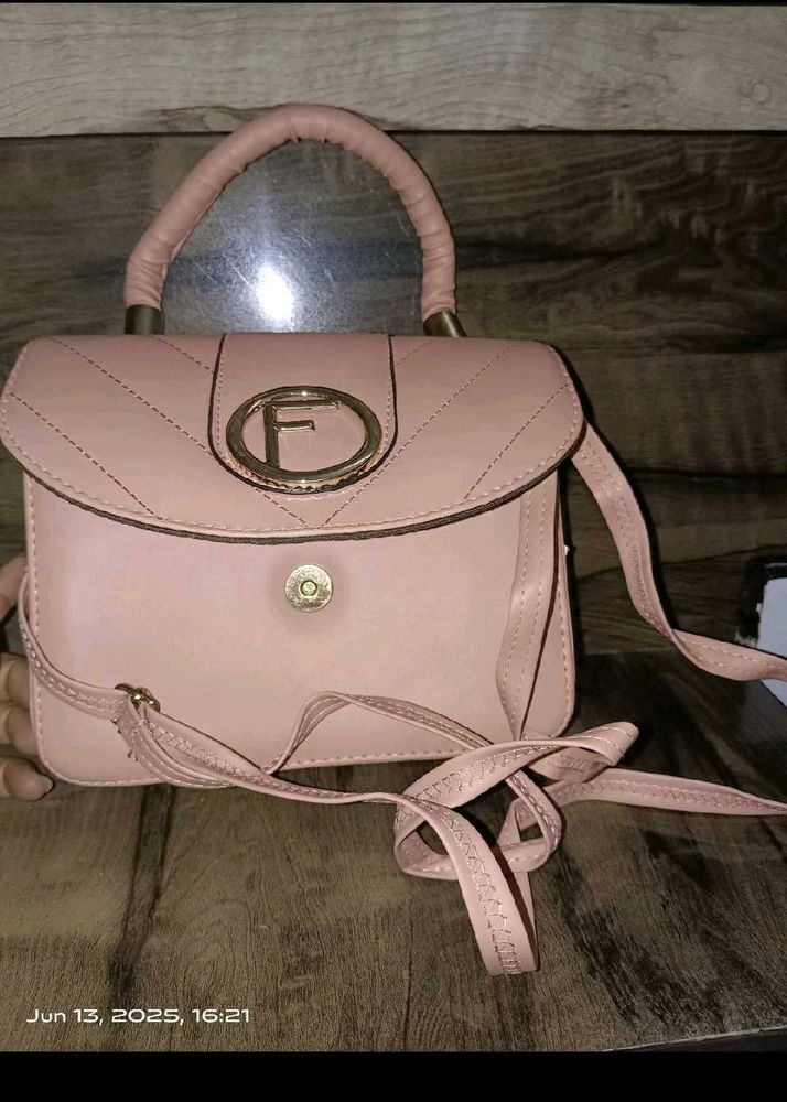 Chic Pink Top Handle Bag