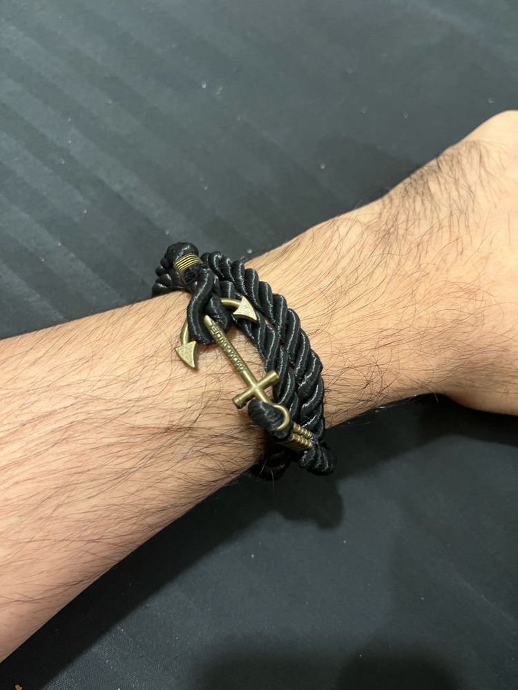 Black Anchor Bracelet