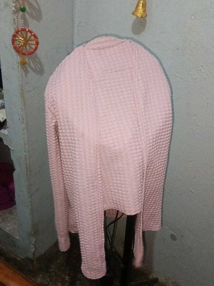Light Pink top with Cardigan