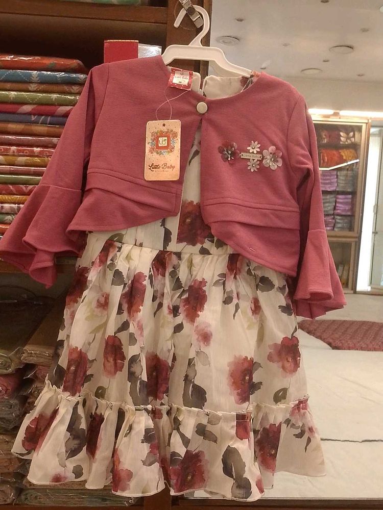 Little Baby Girls' Floral Dress &amp; Jacket Set