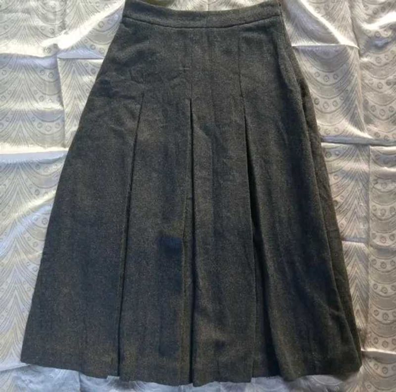 Pleated Midi Skirt
