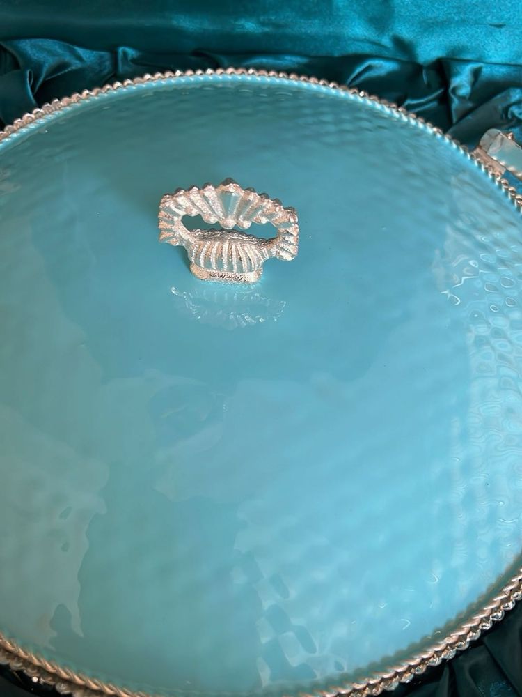 Decorative Blue Serving Tray
