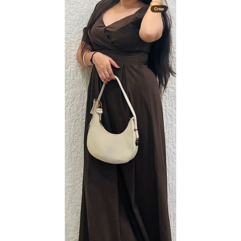 Elegant Brown Maxi Dress