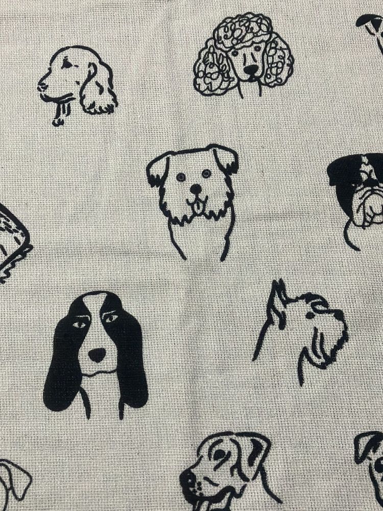 1 Dog Print Cotton Table Cloth