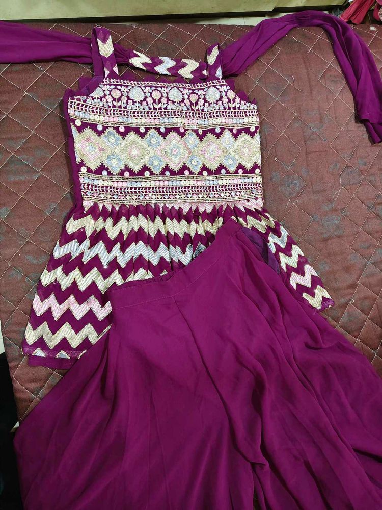 Designer Kurta Set with Palazzo