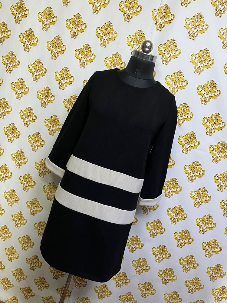 Vintage Black &amp; White Stripe Dress