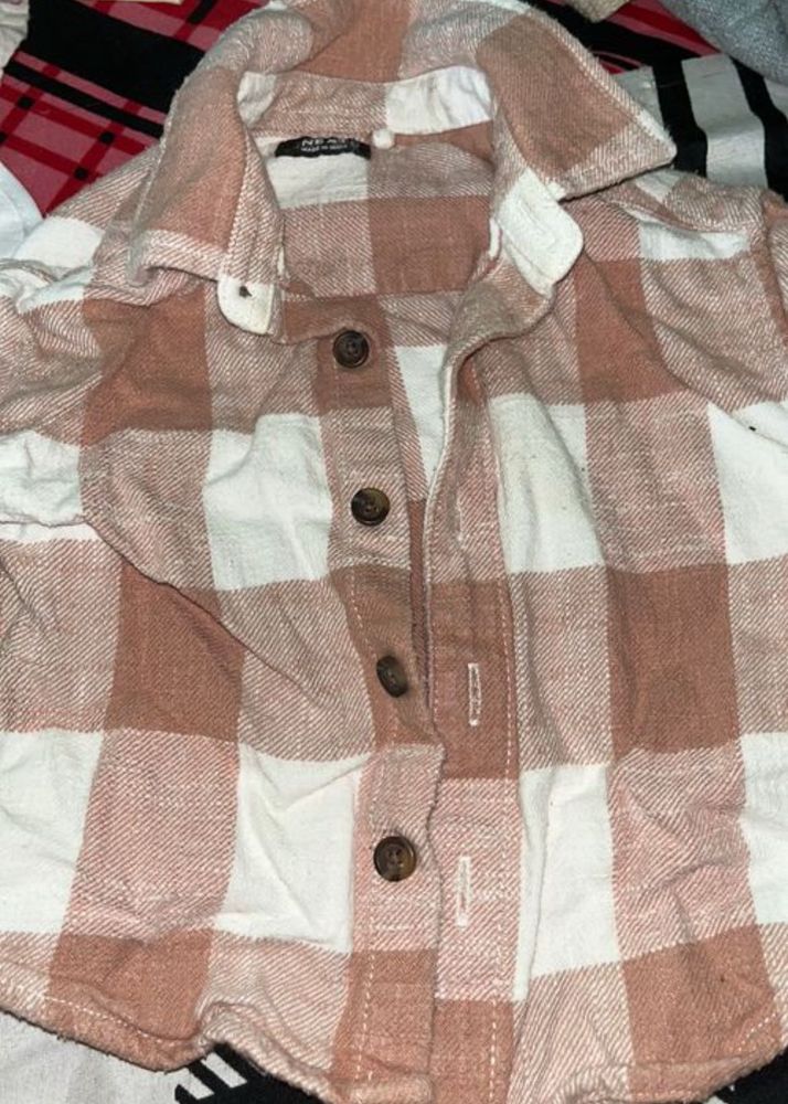 Cute Pink Plaid Shacket