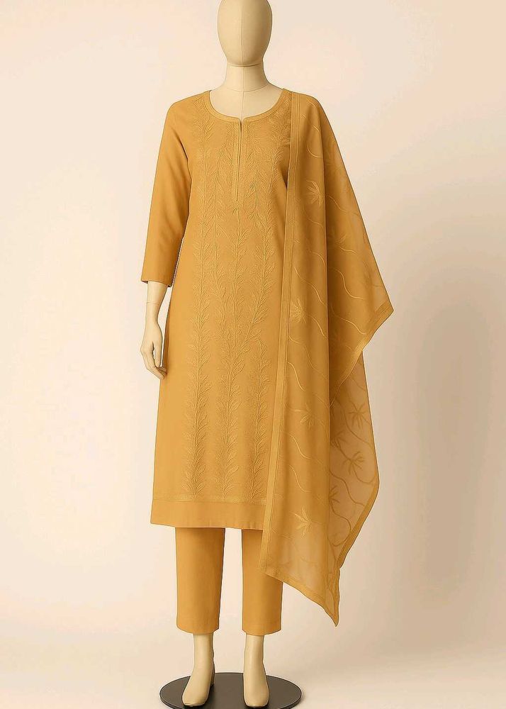 Elegant beige Dress Material