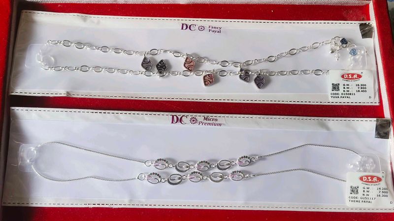 Elegant Silver Anklets for Women