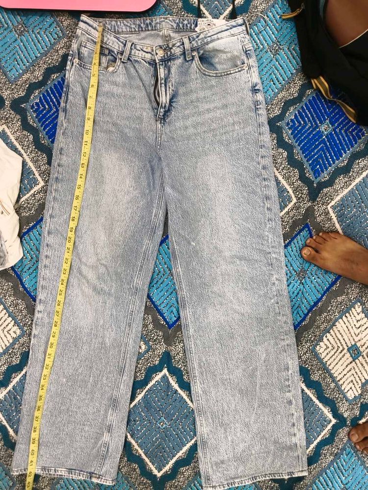 Light Wash Wide Leg Jeans