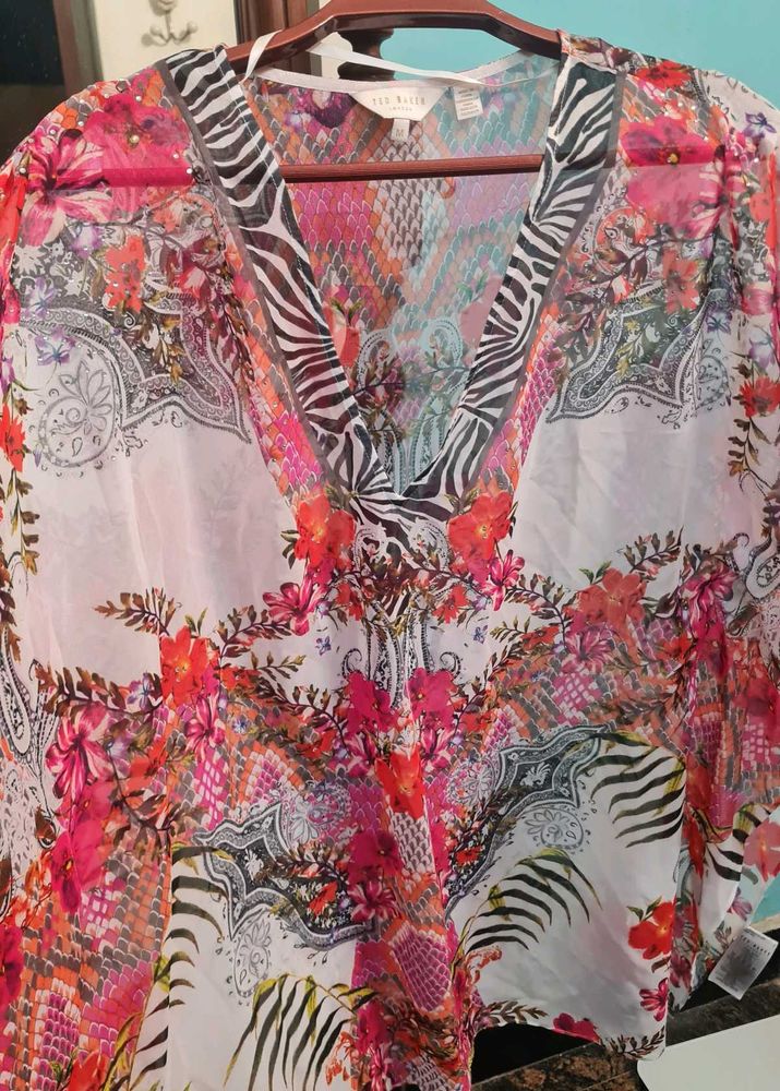 Ted Baker V-Neck Tunic Top/Swimsuit c
