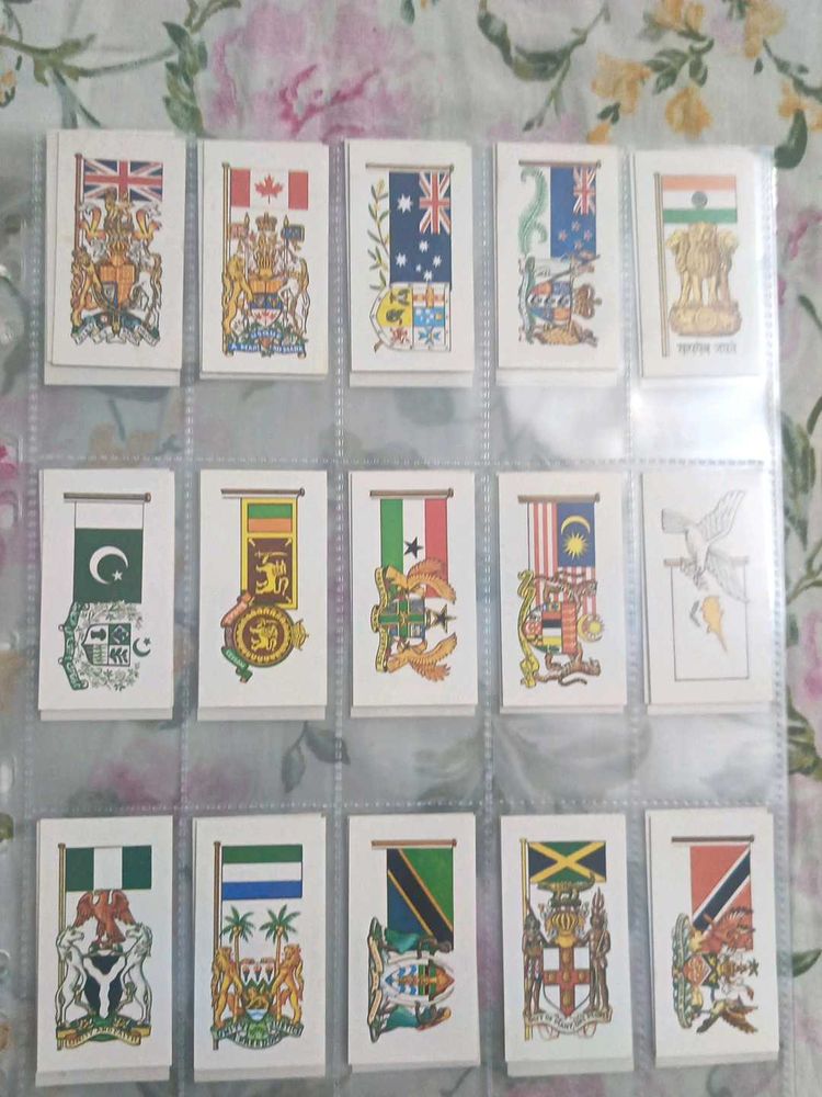 Vintage Brooke Bond Tea Cards - Flags