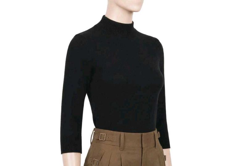 Minimal Mockneck skinny sweater