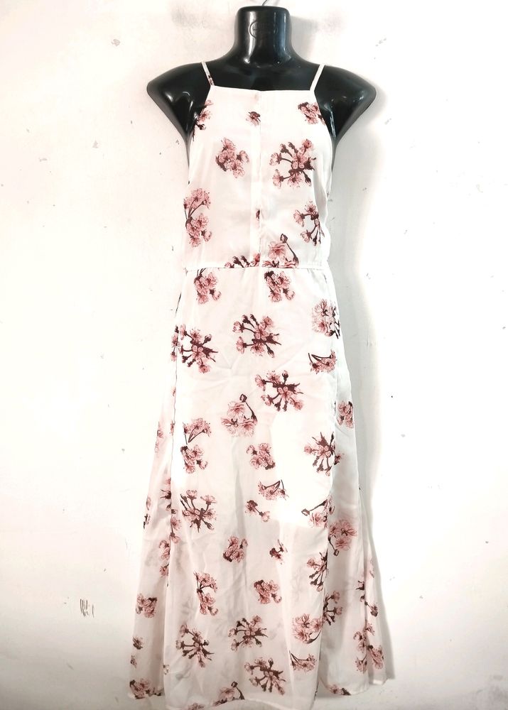 Sassafras White Printed Dress ( Women)