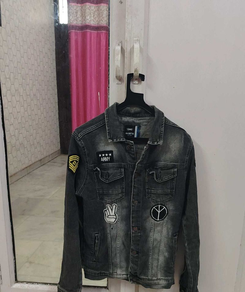 Denim Jacket with Patches