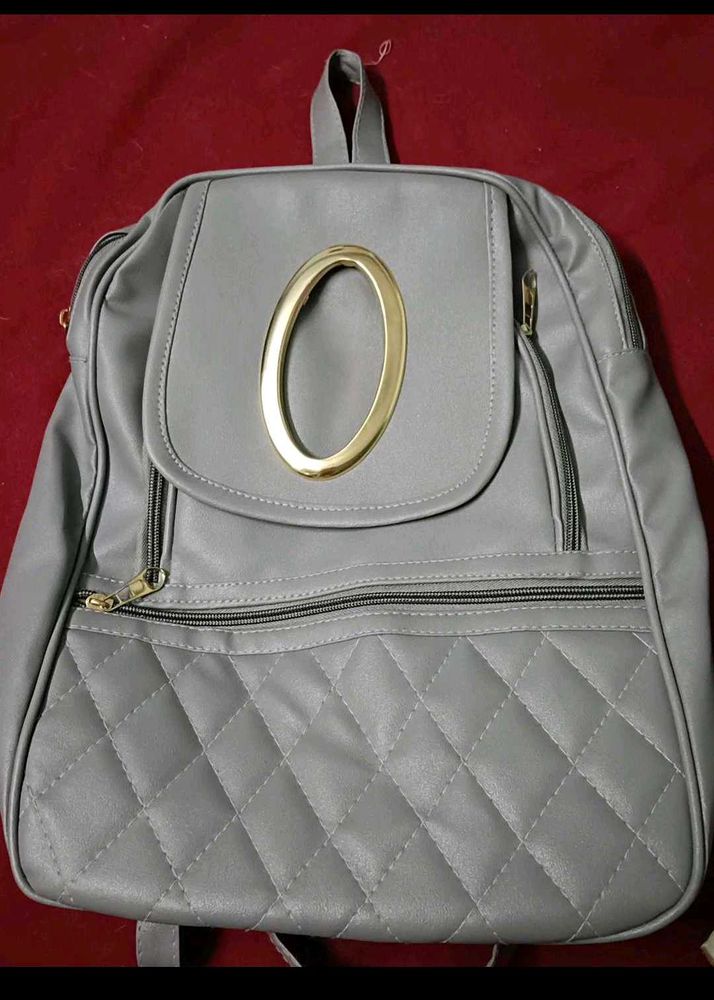 Stylish Grey Backpack