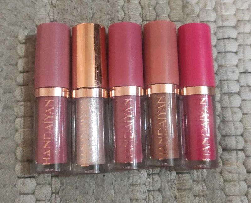 Set of 5 Matte Liquid Lipsticks
