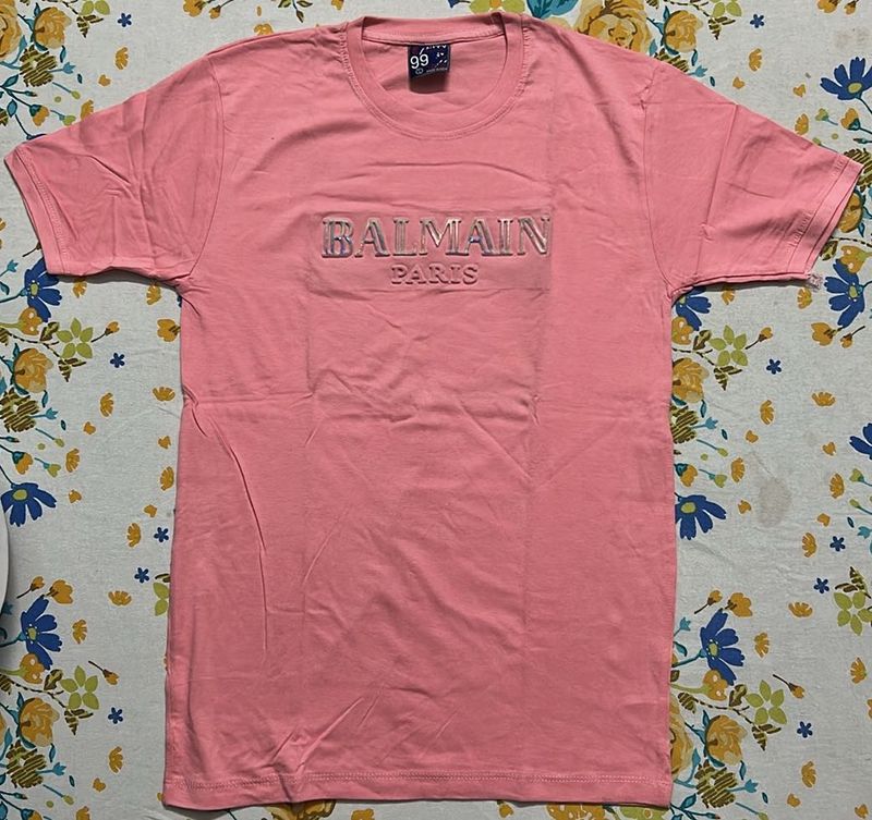 Balmain Paris Pink T-Shirt