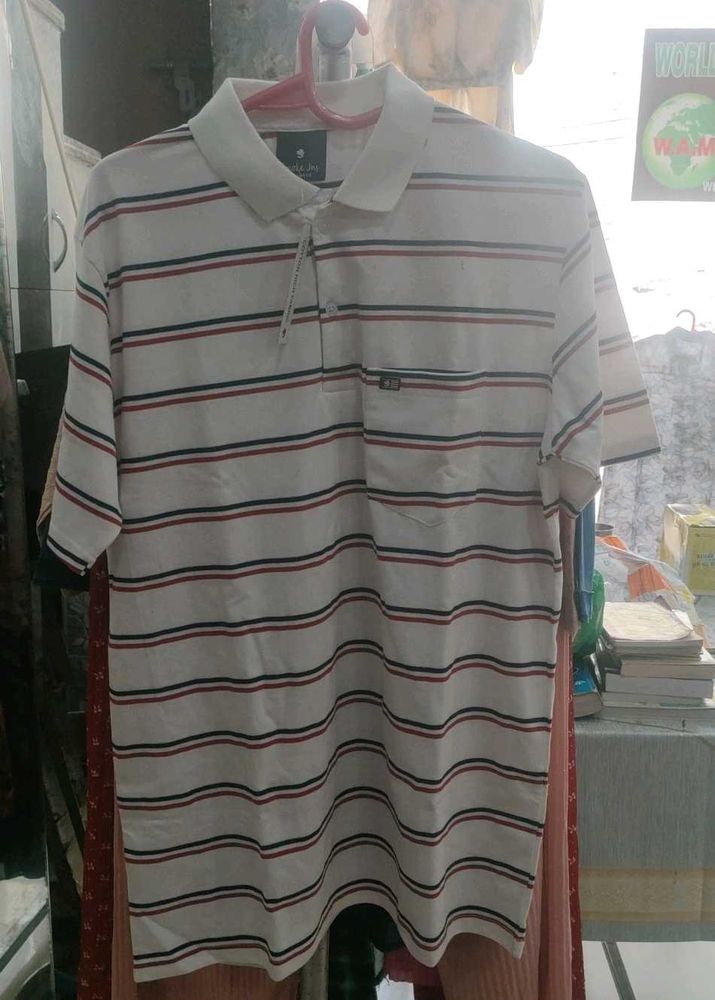 Striped Polo T-Shirt
