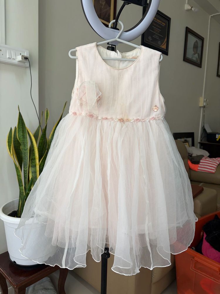 Cute Pink Tulle Party Dress