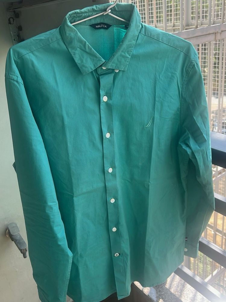 Nautica Green Button Down Shirt