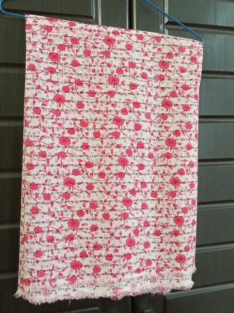 Beautiful Floral Printed Thaan Fabric Dres