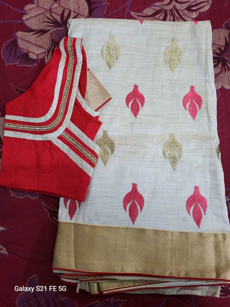Fancy Tussar Silk Saree