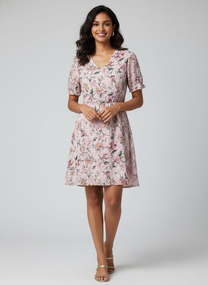 Maison de Roem floral Mini Dress