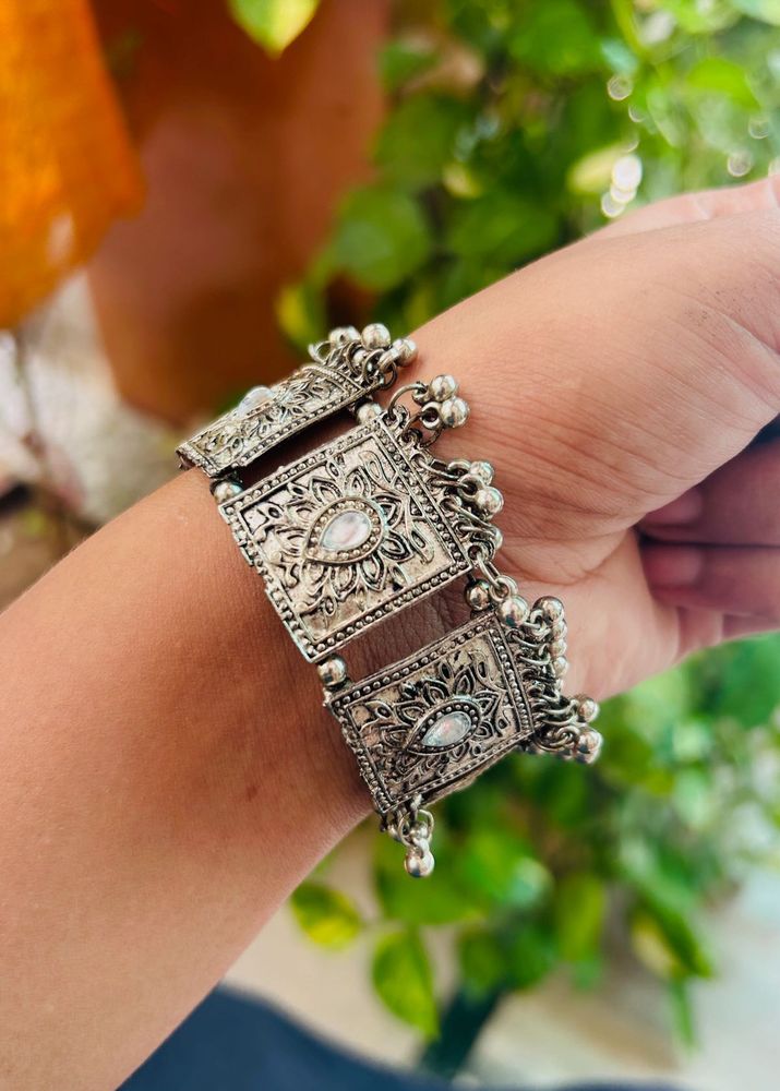 3 Oxidized Silver Bracelet