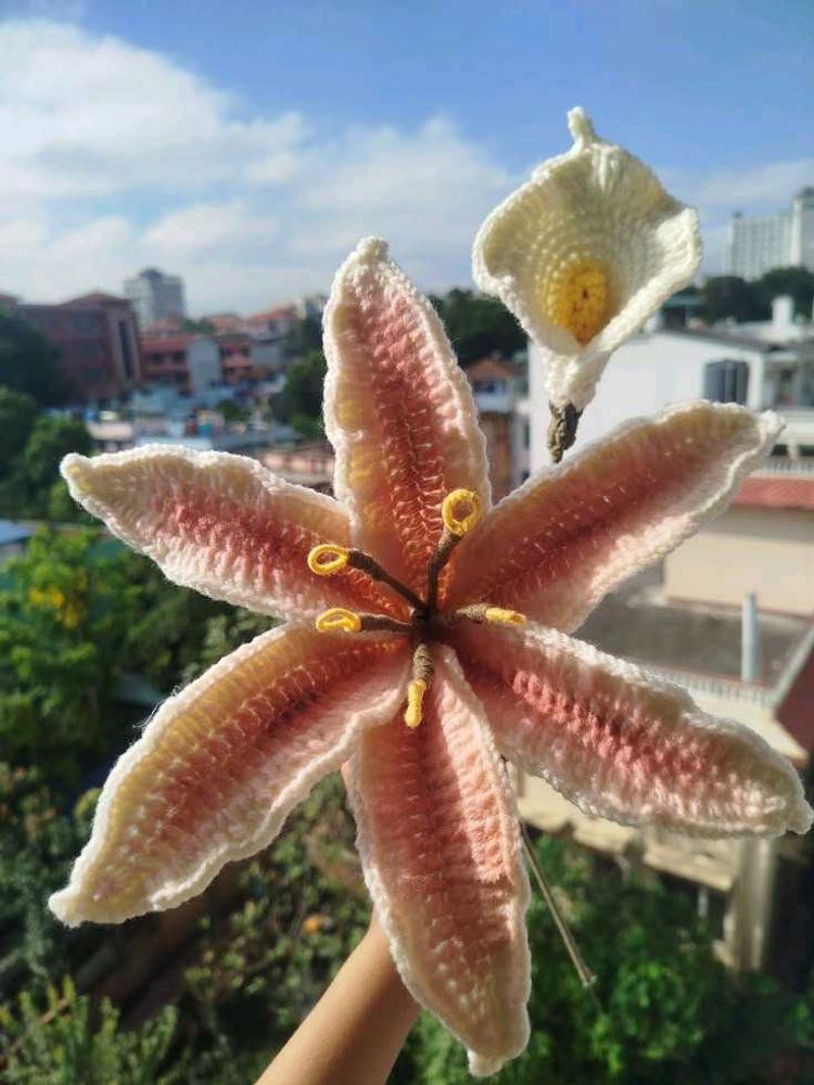 Handmade Crochet Lily Flower